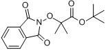 2-甲基-2-邻苯二甲酰亚胺-N-氧代丙酸叔丁酯分子式结构图