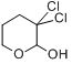 3,3-二氯-2-羟基四氢吡喃分子式结构图