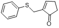2-[(苯基硫醇)甲基]-2-环戊烯-1-酮分子式结构图