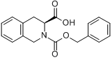(3S)-2-苄氧羰基-1,2,3,4-四氢化异喹啉-3-羧酸;3,4-二氢一异喹啉-2,3-二甲酸-2-苄酯分子式结构图