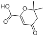 3,4-二氢-2,2-二甲基-4-氧代-2H-吡喃-6-羧酸分子式结构图