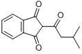 异杀鼠酮;2－异戊酰基－1，3-茚满二酮分子式结构图