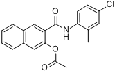 萘酚AS-TR-乙酸酯;萘酚AS-TR-乙酸酯;分子式结构图