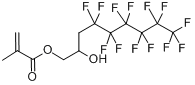 3-全氟己基-2-羟丙基异丁烯酸酯分子式结构图