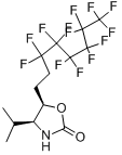 (4S,5R)-(-)-4-i-propyl-5-(3,3,4,4,5,5,6,6,7,7,8,8,8-tridecafluorooctyl)-2-oxazolidinone分子式结构图