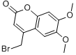 4-(溴甲基)-6,7-二甲氧基香豆素分子式结构图