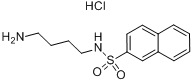 N-(4-氨基丁基)-2-萘磺酰盐酸盐分子式结构图