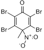 2,3,5,6-四溴-4-甲基-4-硝基-2,5-环己二烯-1-酮分子式结构图