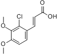 2-氯-3,4-二甲氧基肉桂酸分子式结构图