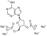 2-脱氧-N6-甲基腺苷-3,5-二磷酸铵;MRS 2179铵盐水合物分子式结构图