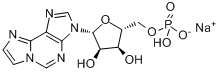 1,N6-亚乙烯基腺苷-5-单磷酸二钠盐分子式结构图