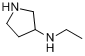 3-(乙氨基)吡咯烷分子式结构图