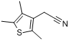 3-(甲氰基)-2,4,5-三甲基噻吩分子式结构图