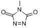 4-甲基-1,2,4-三吖啉-3,5-二酮;4-甲基-三唑烷-3,5-二酮分子式结构图