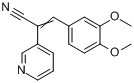 2-(3,4-二甲氧基苯基)-1-(3-吡啶)丙烯腈分子式结构图