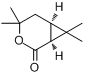 (1S)-菊酸内酯分子式结构图