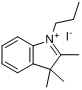 2,3,3-三甲基-1-丙基-3H-吲哚碘分子式结构图