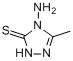 4-氨基-5-甲基-4H-3-巯基-1,2,4-三唑分子式结构图