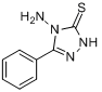 4-氨基-5-苯基-4H-1,2,4-三唑-3-硫醇分子式结构图