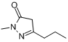 1-甲基-3-正-丙基-2-吡唑啉-5-酮分子式结构图