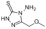 4-氨基-3-巯基-5-甲氧基甲基-4H-1,2,4-三唑分子式结构图