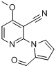 3-腈基-2-(2-甲酸基-1H-吡咯-1-基)-4-甲氧基吡啶分子式结构图