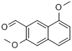 3,8-二甲氧基-2-萘甲醛分子式结构图