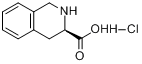 D-1,2,3,4-四氢异喹啉-3-羧酸盐酸盐分子式结构图
