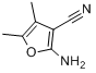 2-氨基-4,5-二甲基-3-呋喃甲腈分子式结构图