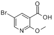 5-溴-2-甲氧基烟酸分子式结构图