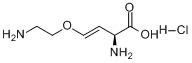 (S)-反-2-氨基-4-(2-氨基乙氧基)-3-丁烯酸盐酸盐分子式结构图