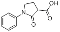 1-苯基-2-氧-3-吡咯烷羧酸分子式结构图