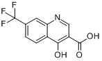 4-羟基-7-三氟甲基-3-喹啉羧酸分子式结构图