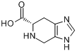 L-4,5,6,7-四氢-1H-咪唑[4,5-c]并吡啶-6-羧酸分子式结构图