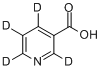 3-吡啶-d4-羧酸分子式结构图