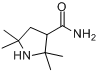 2,2,5,5-四甲基-3-吡咯烷羧酰胺;2,2,5,5-四甲基-3-吡咯烷羧酰胺;2,2,5,5-四甲基吡咯烷-3-氨甲酰胺分子式结构图