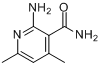 2-氨基-4,6-二甲基-3-吡啶甲酰胺分子式结构图