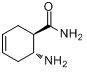 反-2-氨基-4-环乙烯-1-羰酰胺分子式结构图