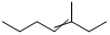 3-甲基-3-庚烯分子式结构图