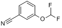 3-(二氟甲氧基)苯甲腈分子式结构图