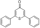 2,6-二苯基-4H-噻喃-4-酮分子式结构图