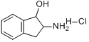 2-氨基-1-茚醇盐酸盐分子式结构图