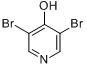 3,5-Dibromo-4-pyridinol分子式结构图