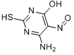 6-氨基-5-亚硝基-2-硫脲嘧啶分子式结构图