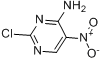 2-氯-4-氨基-5-硝基嘧啶;2-氯-4-氨基-5-硝基嘧啶;分子式结构图