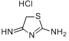 2-氨基-4-亚氨基-2-噻唑啉盐酸盐分子式结构图