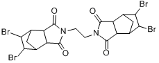 N,N-1,2-乙烷双（5,6-二溴降冰片烷-2,3-二酞亚胺）;N,N-1,2-乙烷双（5,6-二溴降冰片烷-2,3-二酞亚胺）DEDBF分子式结构图