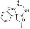 二氢-5-苯基-5-丙基-4,6(1H,5H)嘧啶二酮分子式结构图