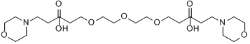 二4-吗啉丙酸四甘醇酯;二4-吗啉丙酸四甘醇酯;分子式结构图