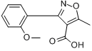 3-(2-甲氧基苯基)-5-甲基-2,3-二氢异恶唑-4-羧酸分子式结构图